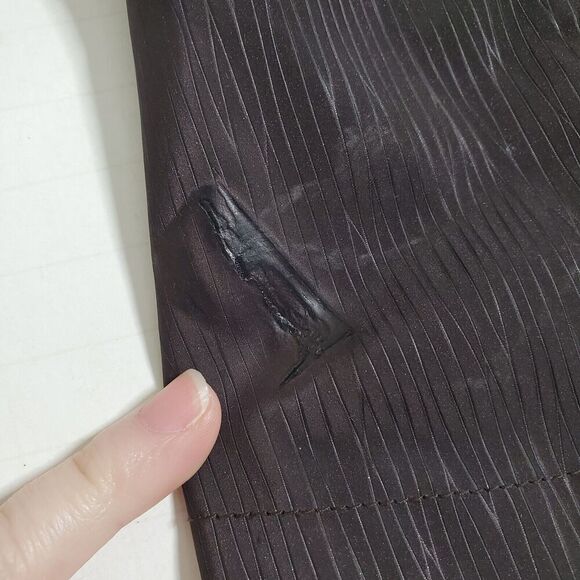 Silk Box Asian Petal Jacket Size 2 Full Zip Silk Blend Brown Form Fit Womens - Picture 9 of 12